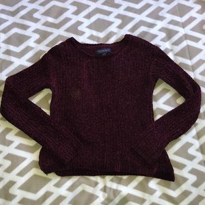 XS MAROON AÈROPOSTALE CABLEKNIT SWEATER